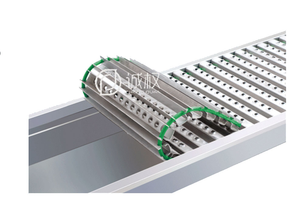 不銹鋼+沖孔鏈式防滑型地溝蓋板